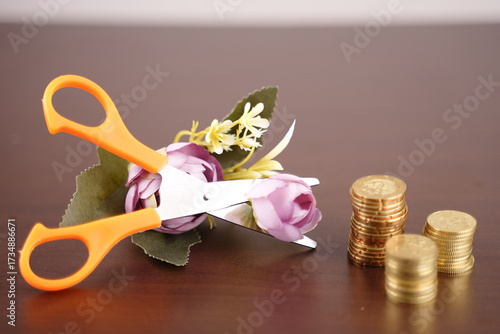 Concept photo of Islamic Riba or forbidden interest or usury