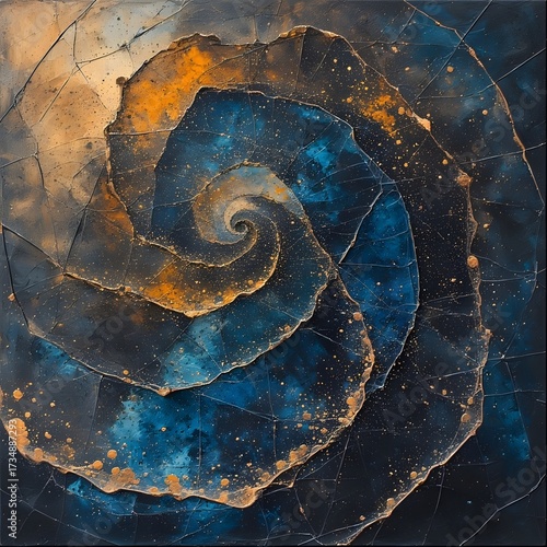 Abstract grunge spiral texture background