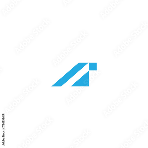 The technology logo that is moving forward is in the shape of the letter A with a combination of blue. Free Download The technology logo that is moving forward is in the shape of the letter A with a combination of blue. - GFXLoad