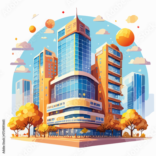 vector illustration of city