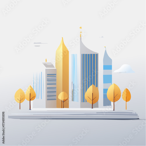 vector illustration of city