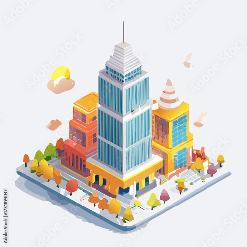 vector illustration of city
