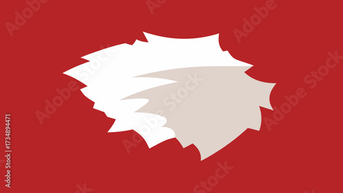 A red-haired woman face vector with red lips illustration is a nation flag design symbol