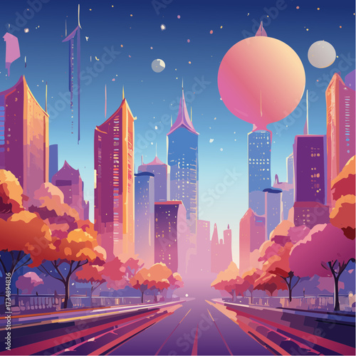 night city landscape