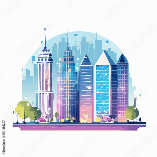 modern city landscape