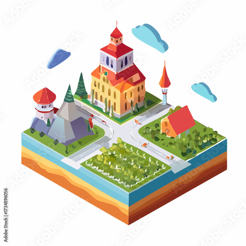 vector illustration of a city