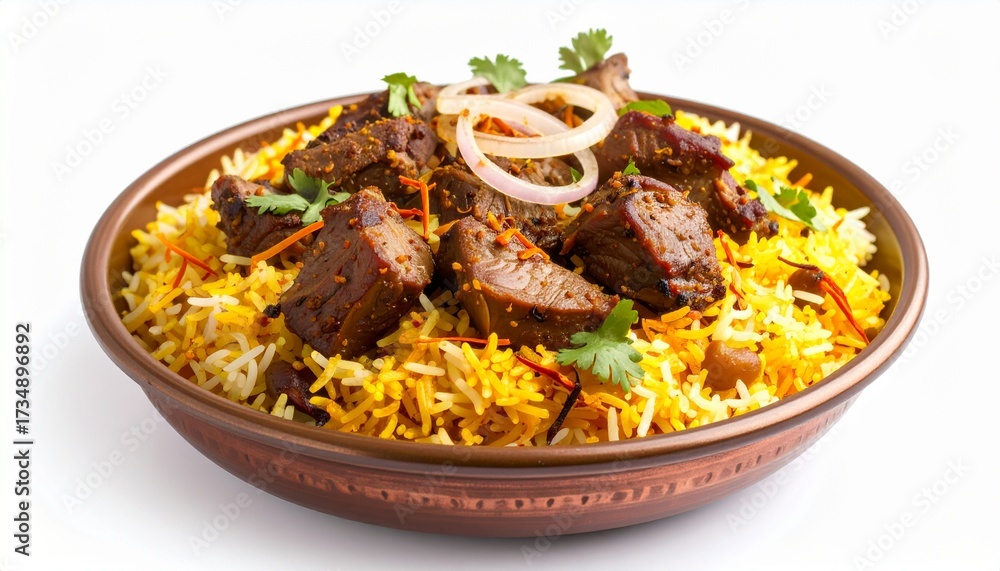 Fototapeta premium Bangladeshi Mutton Biryani Spiced Rice