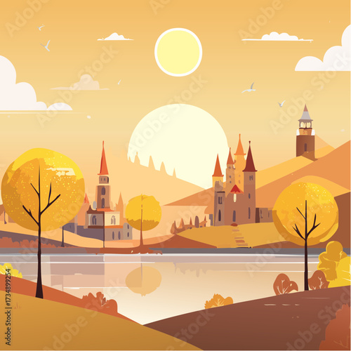vector illustration of a city landscape
