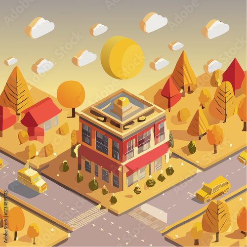 vector illustration of city