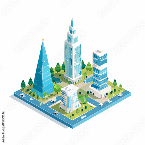 vector illustration of city