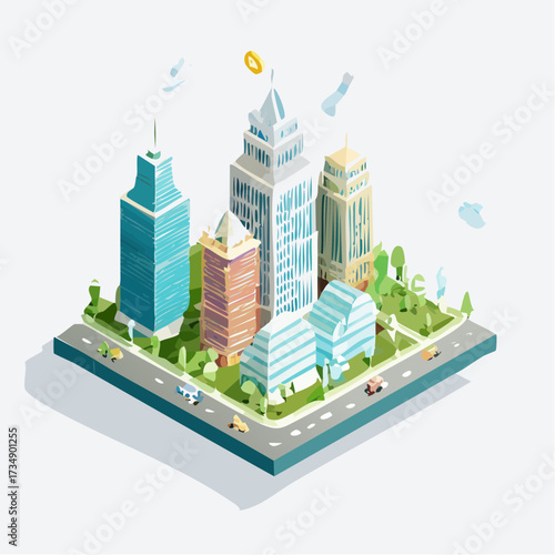 modern city landscape