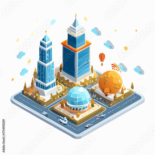 vector illustration of a building