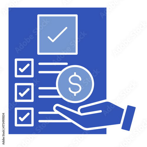 Financial Checklist  Icon Set Multiple Style Collection