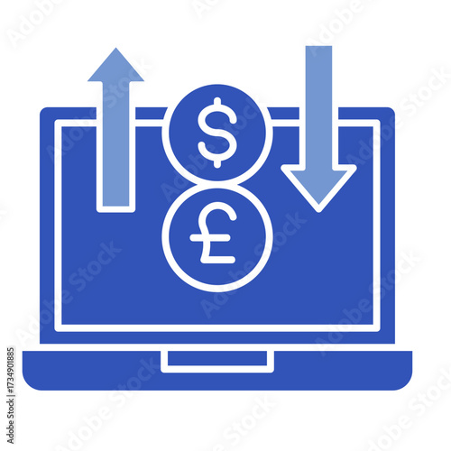 Online Trading  Icon Set Multiple Style Collection
