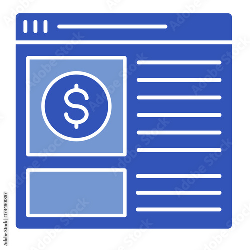 Financial News  Icon Set Multiple Style Collection