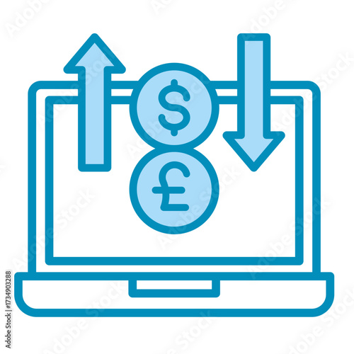 Online Trading  Icon Set Multiple Style Collection