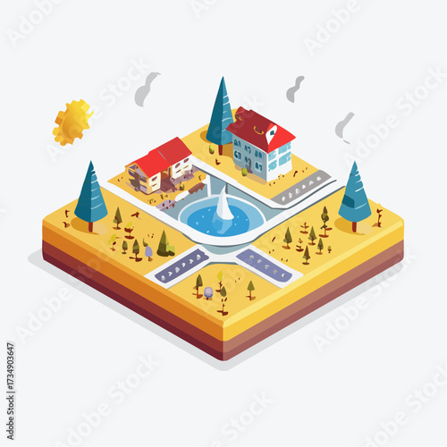 vector illustration of a building