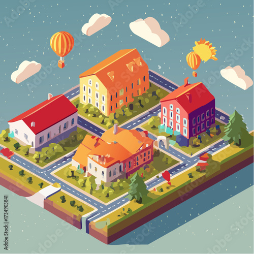 vector illustration of city