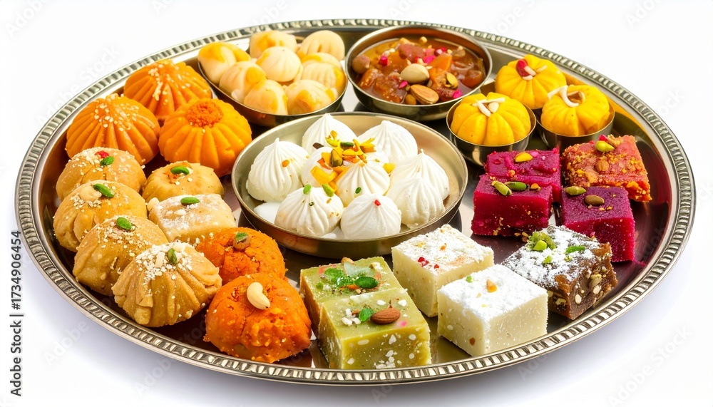 Obraz premium Bengali Mishti Platter Assorted Sweets