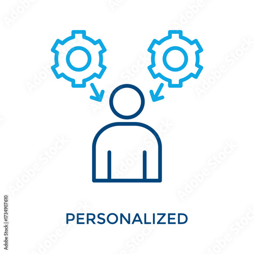 Personalized Icon Outline Color Style. Vector Illustration For Graphic Design