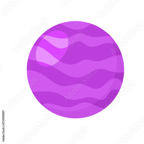 Planetary Impact in a Comic-Style Graphic Illustration