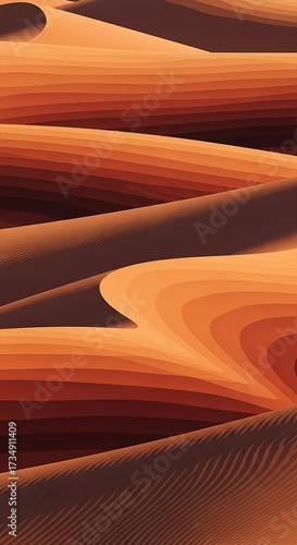 Desert Sand Dunes Close Up.