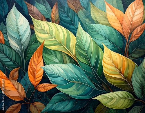 Vibrant autumnal foliage