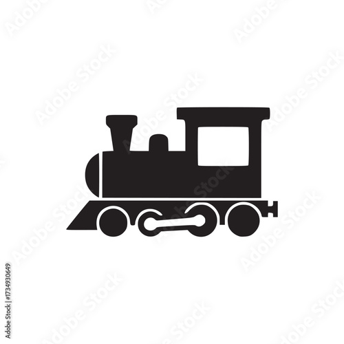 Illustration of a train this simple and classic design is perfect for transportationrelated projects, childrens books, or any creative endeavor needing a touch of nostalgia