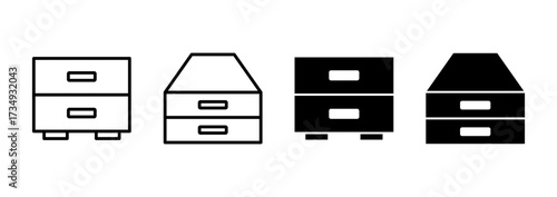 Archive folders icon vector. Document vector icon. Archive storage icon.