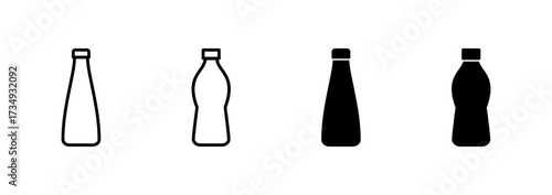 Bottle icon vector. bottle sign and symbol