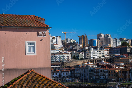 view of the old town of porto portugal