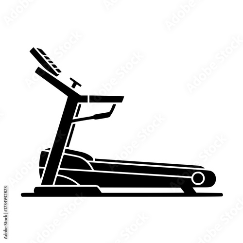 Gym Treadmill Equipment Side Profile