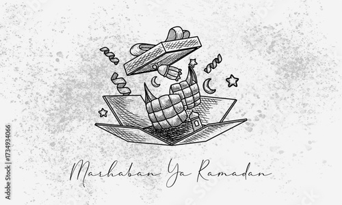 Selamat Hari Raya Idul Fitri Meaning Happy Eid Mubarak. Eid Al Fitr Graphic Design Islamic Ornament. Template Poster Vector Illustration