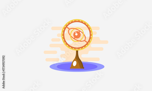 Astronomy design retro illustration