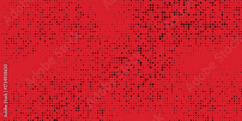 Dot red pattern screen led light gradient texture background. Abstract technology big data digital background. 3d rendering.