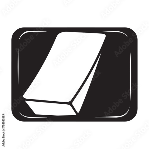 black and white silhouette of a schakelaar vector on a white background