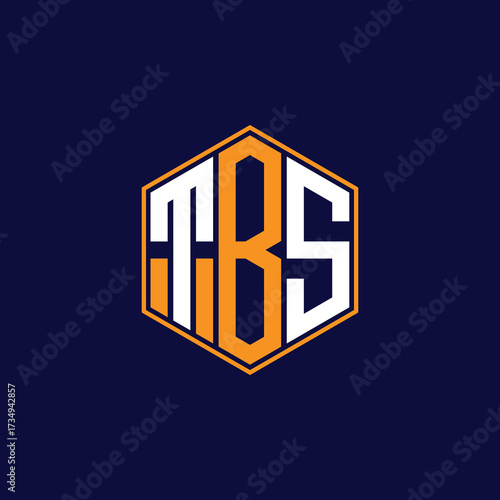 TBS Modern Hexagon Monogram Logo Design – Geometric Lettermark Vector Template