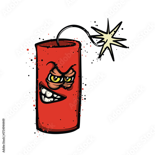 Dynamite Cartoon Vector Illustration