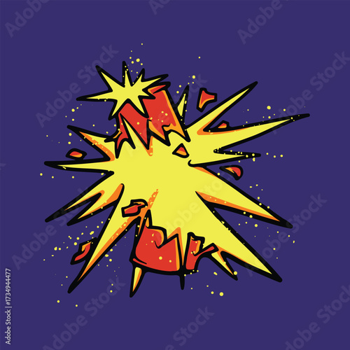 Exploding Dynamite Cartoon Vector Illustration