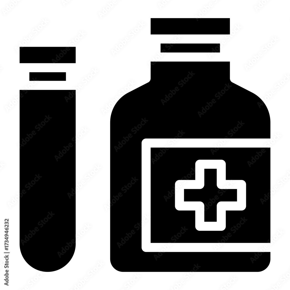 Obraz premium drug bottle icon
