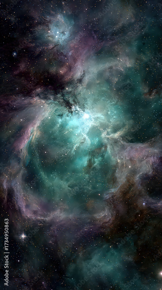 Fototapeta premium Colorful Nebulae in Deep Space