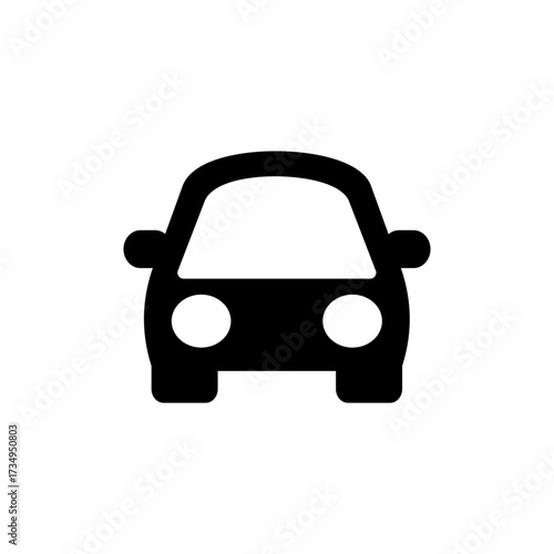 Car icon vector for web and mobile app. car sign and symbol. small sedan