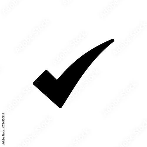 Check mark icon vector for web and mobile app. Tick mark sign and symbol