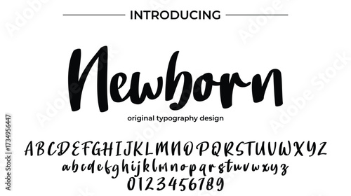 Newborn - Elegant Script Font for Smooth Handwritten Design and Creative Typography