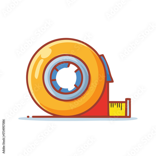 Cartoon Measuring Tape Dispenser with Roll of Tape