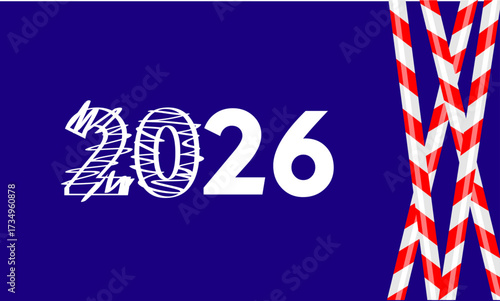 Countdown to 2026: celebrating the future with creative designs and bold colors
