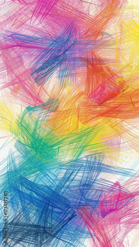 Vibrant Abstract Paint and Line Backgrounds