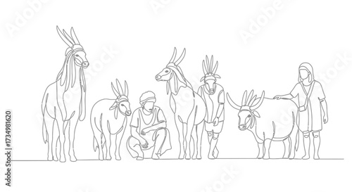People and Domesticated Animals A Glimpse into Ancient Traditions