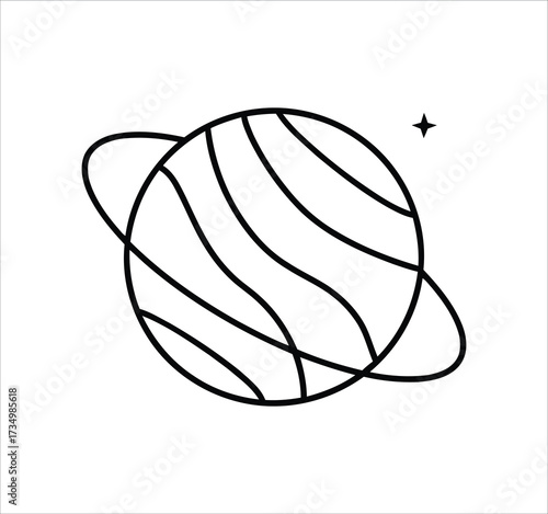 Space & Astronomy set of web icons in line style. Universe icons including satellite, astronaut, rocket, comet, telescope, planet, galaxy, and more. Editable stroke. Vector illustration