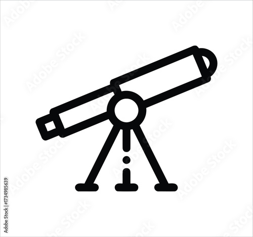 Space & Astronomy set of web icons in line style. Universe icons including satellite, astronaut, rocket, comet, telescope, planet, galaxy, and more. Editable stroke. Vector illustration